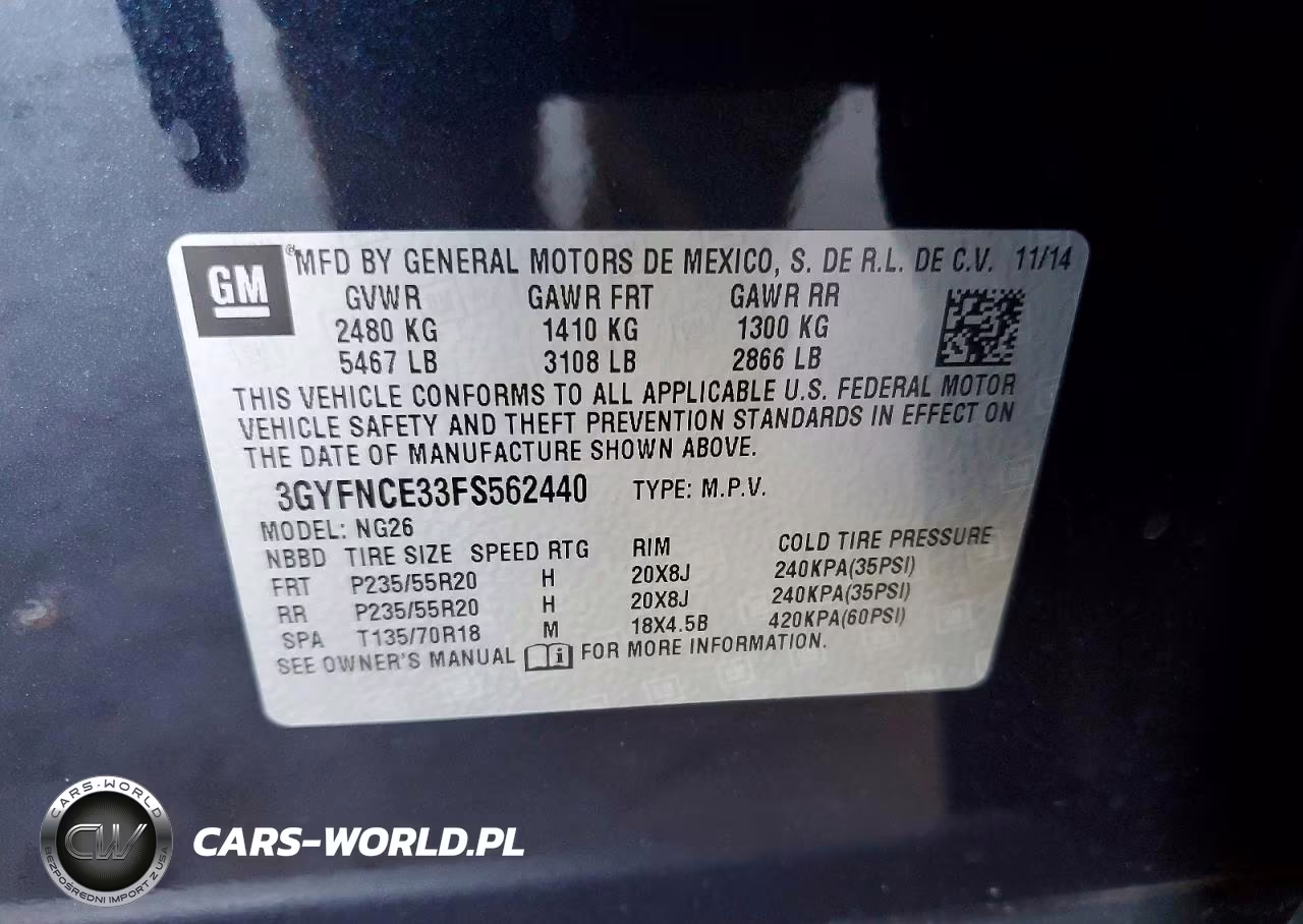 2015 Cadillac Srx Performance Collection VIN:3GYFNCE33FS562440 - 13