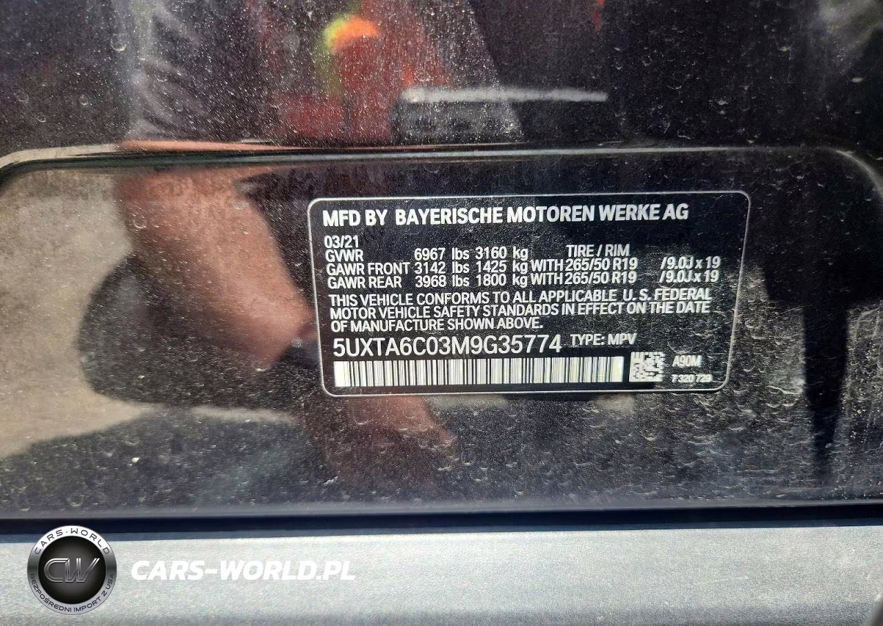 2021 BMW X5 xDrive45E VIN:5UXTA6C03M9G35774 - 13