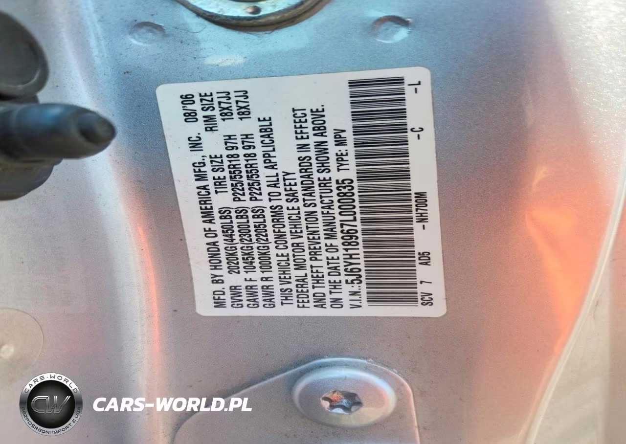 2007 Honda Element Sc VIN:5J6YH18967L000835 - 13
