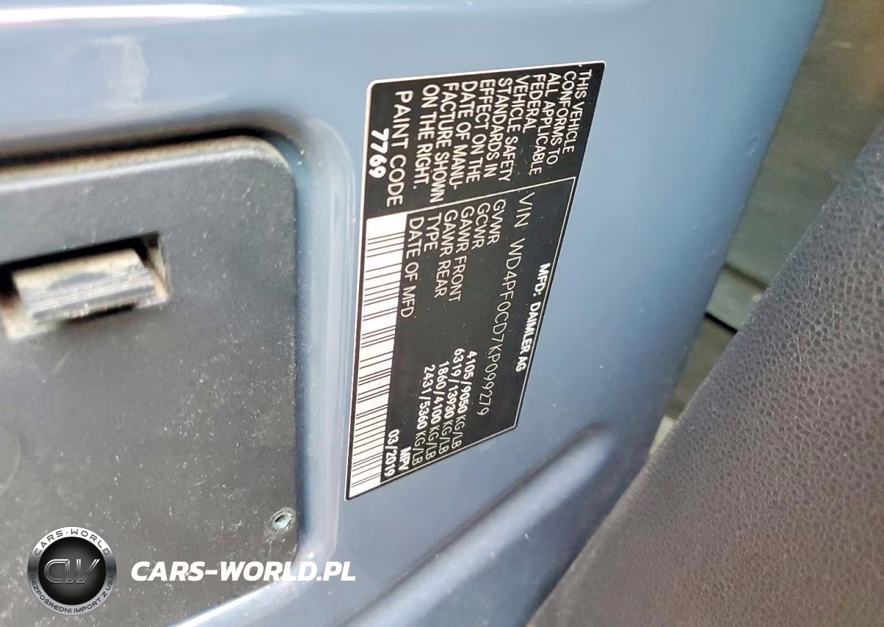 2019 Mercedes-Benz Sprinter 2500-3500 VIN:WD4PF0CD7KP099279 - 13