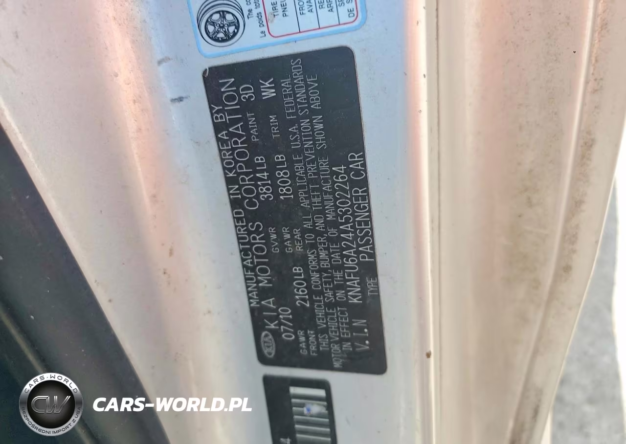 2010 Kia Forte Ex VIN:KNAFU6A24A5302264 - 12