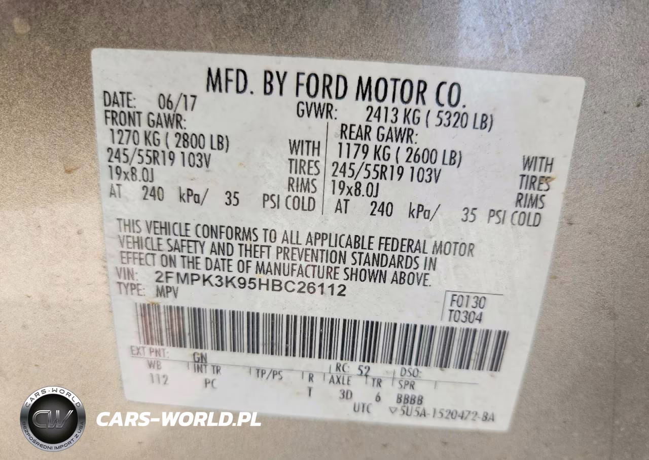 2017 Ford Edge Titanium VIN:2FMPK3K95HBC26112 - 13