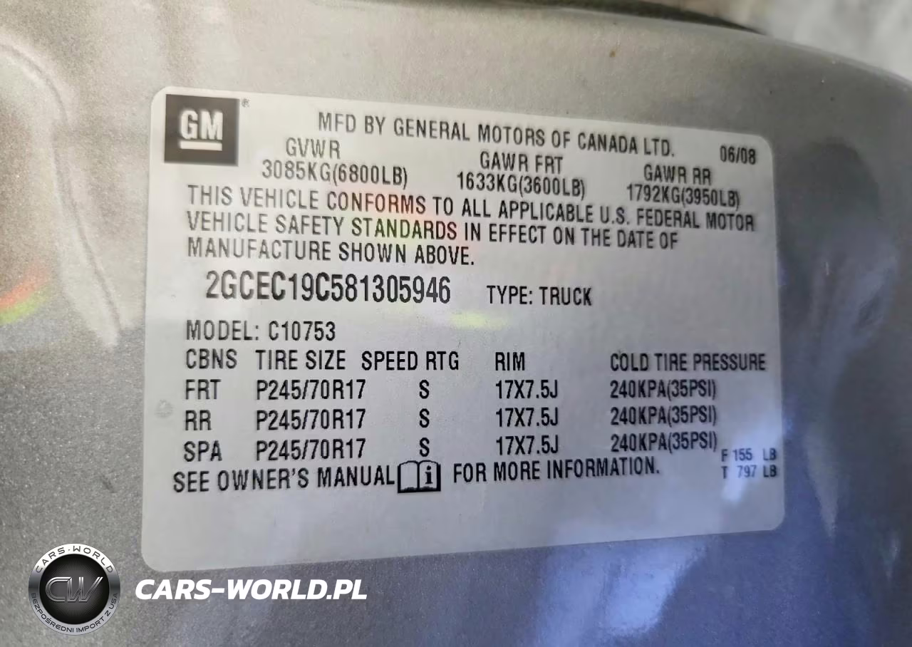 2008 Chevrolet Silverado C1500 VIN:2GCEC19C581305946 - 12