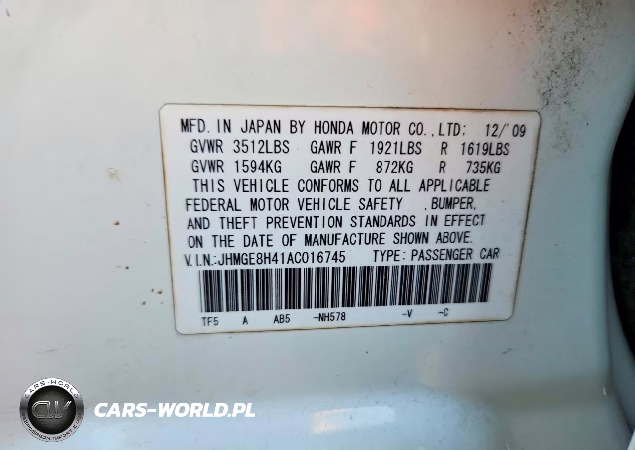 2010 Honda Fit Sport VIN:JHMGE8H41AC016745 - 13