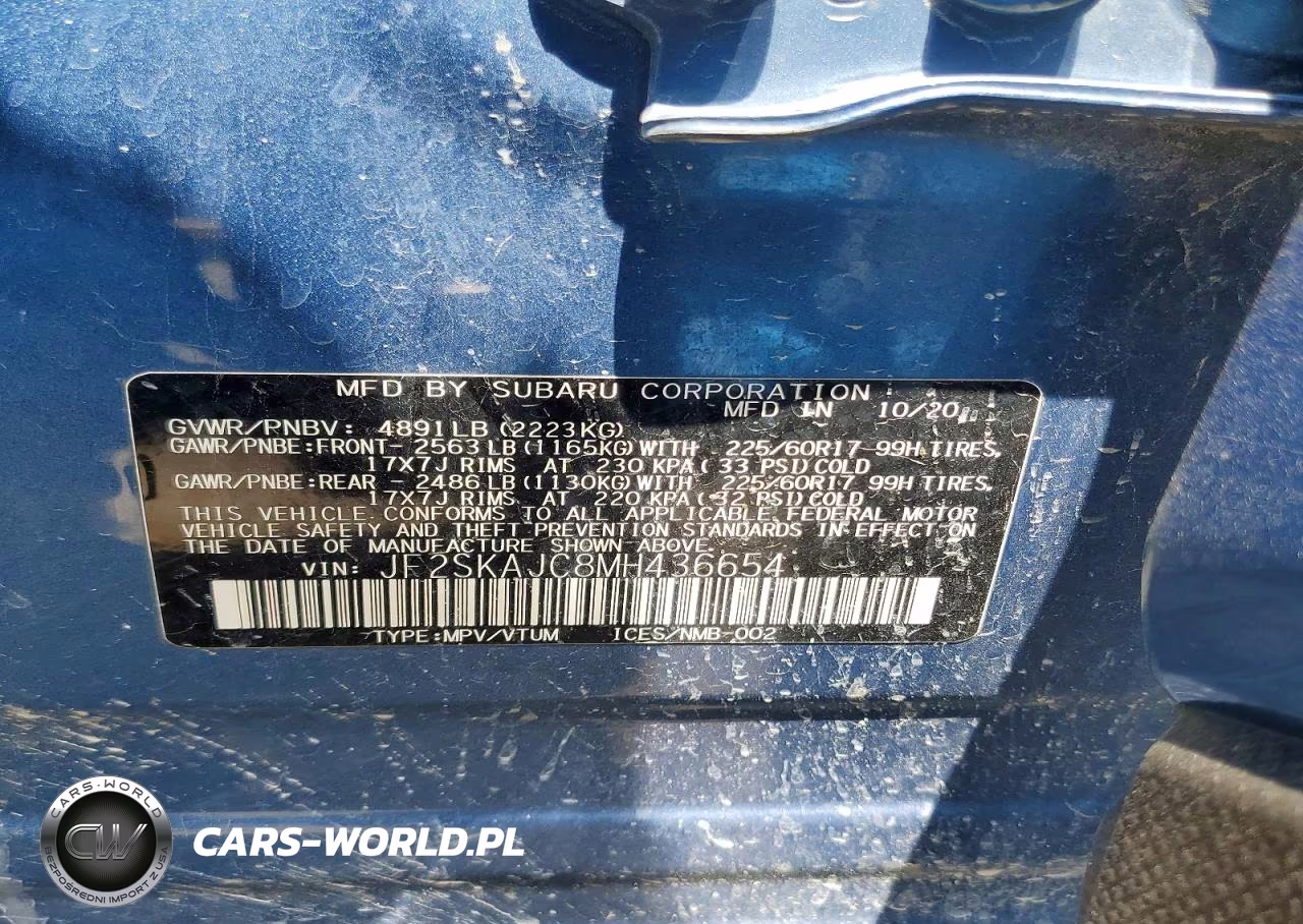 2021 Subaru Forester Premium VIN:JF2SKAJC8MH436654 - 14
