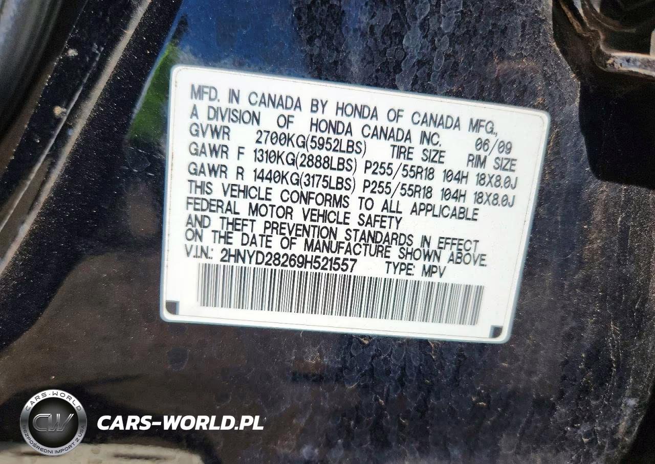 2009 Acura Mdx VIN:2HNYD28269H521557 - 13