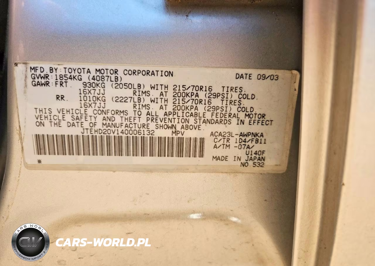 2004 Toyota Rav4 Base VIN:JTEHD20V140006132 - 12