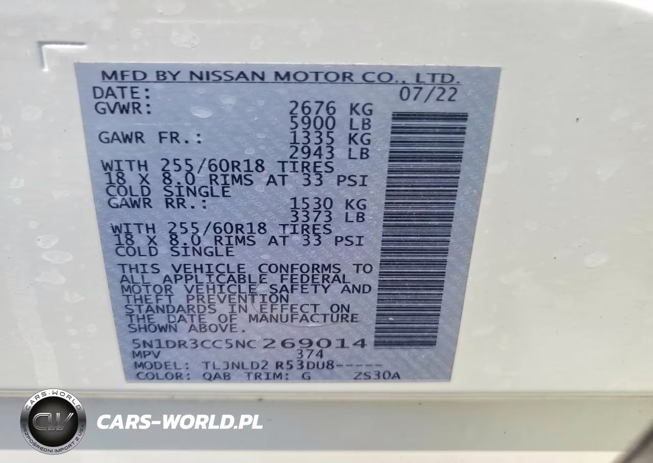 2022 Nissan Pathfinder Sl VIN:5N1DR3CC5NC269014 - 13
