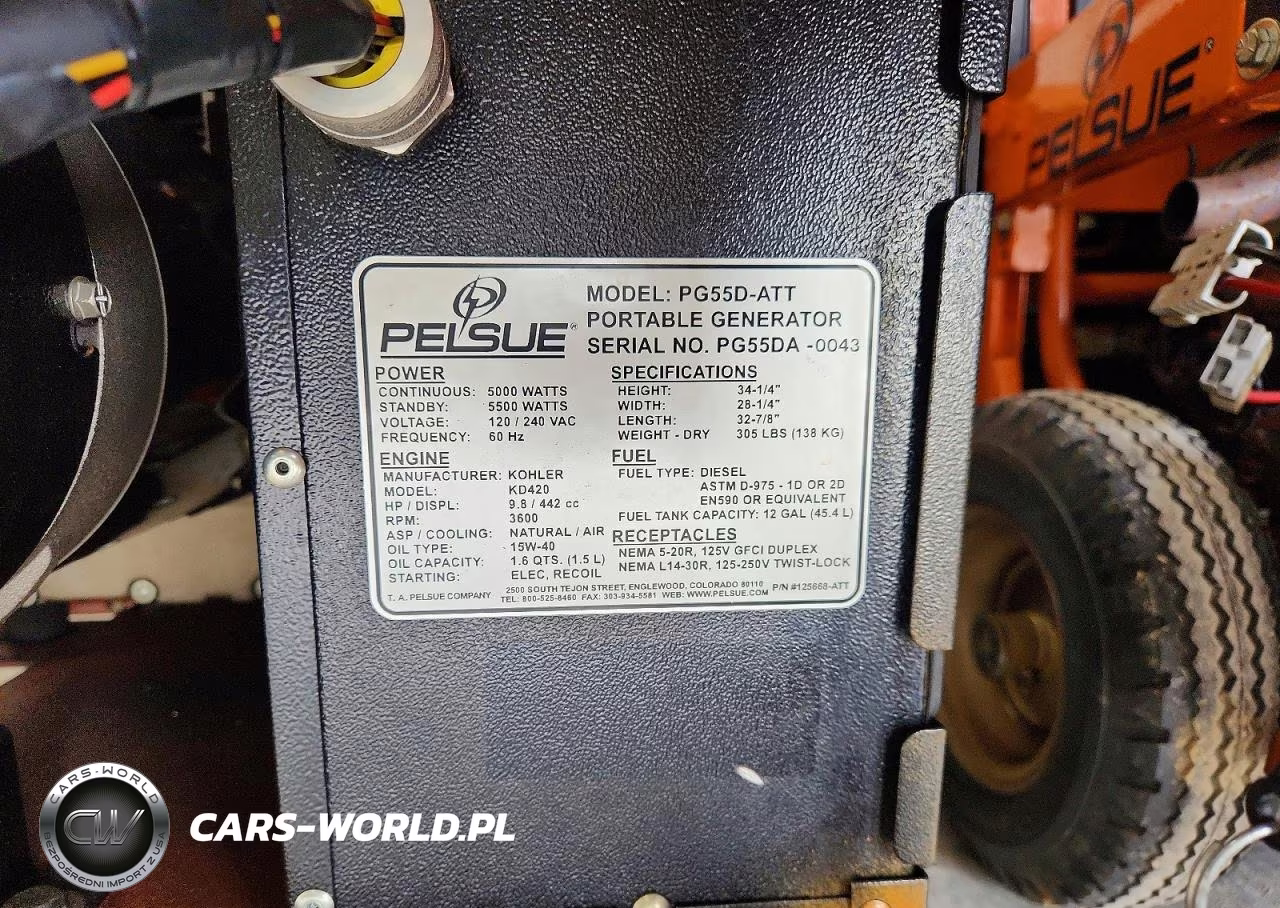 2012 Pelsue Pg55D-Att Generator VIN:PG55DA0043 - 10