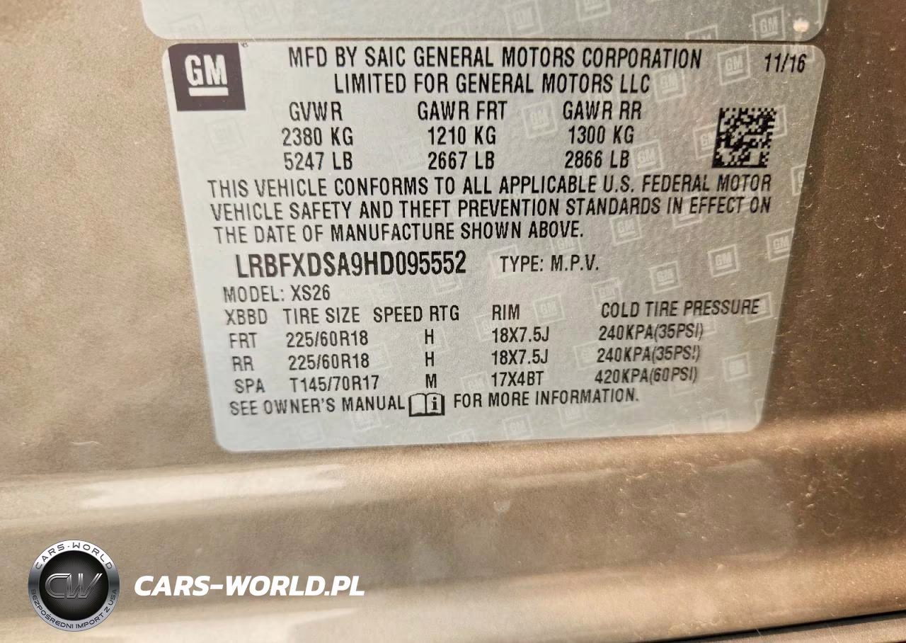 2017 Buick Envision Essence VIN:LRBFXDSA9HD095552 - 13