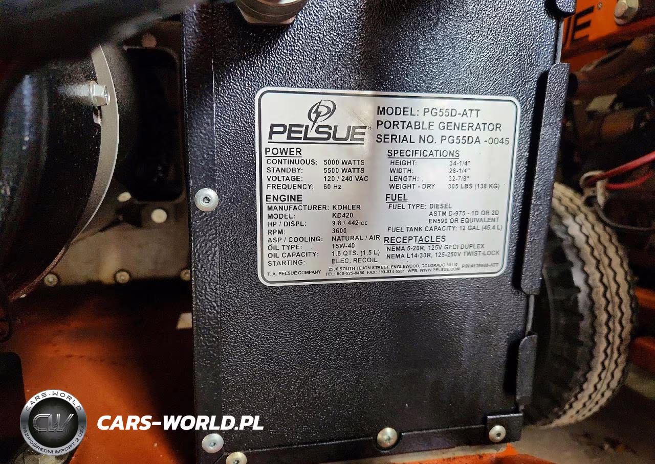 2012 Pelsue Pg55D-Att Generator VIN:PG55DA0045 - 10