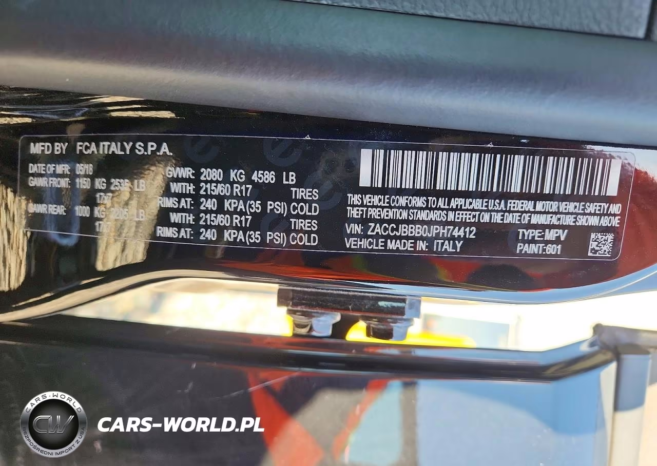 2018 Jeep Renegade Latitude VIN:ZACCJBBB0JPH74412 - 13