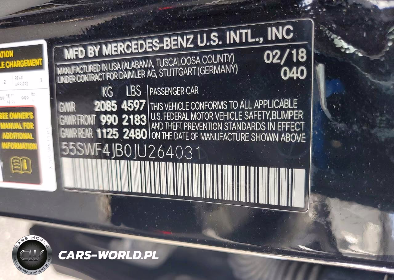 2018 Mercedes-Benz C 300 VIN:55SWF4JB0JU264031 - 12