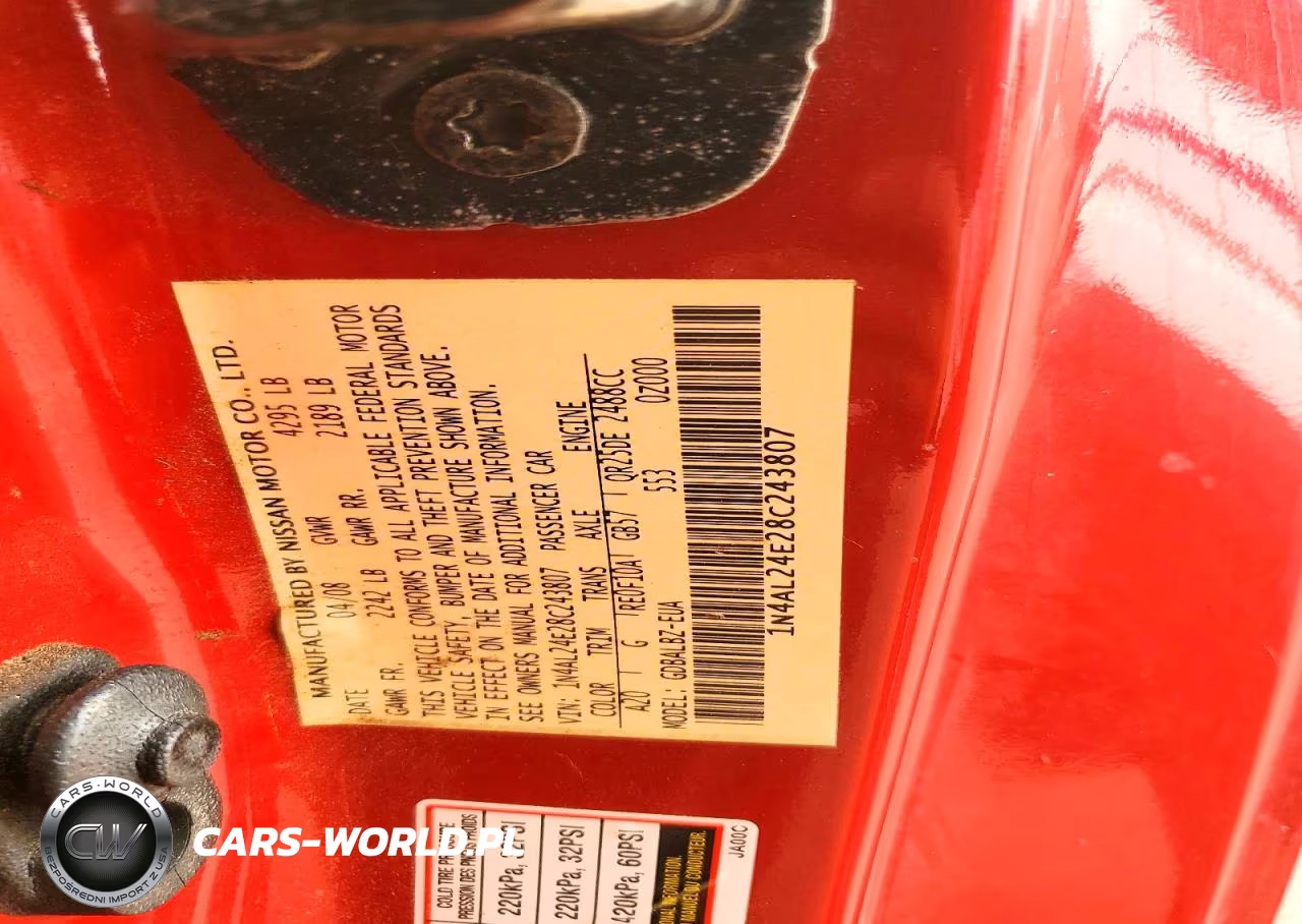 2008 Nissan Altima 2.5S VIN:1N4AL24E28C243807 - 12