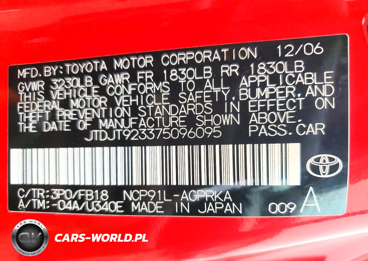 2007 Toyota Yaris Base VIN:JTDJT923375096095 - 13