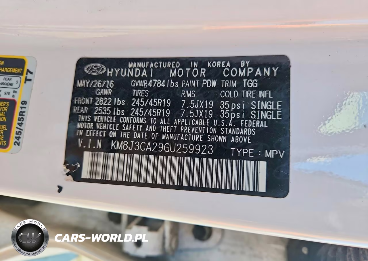 2016 Hyundai Tucson Sport VIN:KM8J3CA29GU259923 - 13