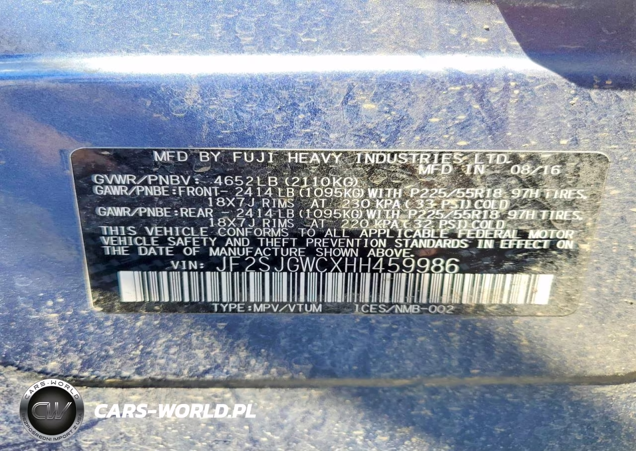 2017 Subaru Forester 2.0Xt Touring VIN:JF2SJGWCXHH459986 - 13