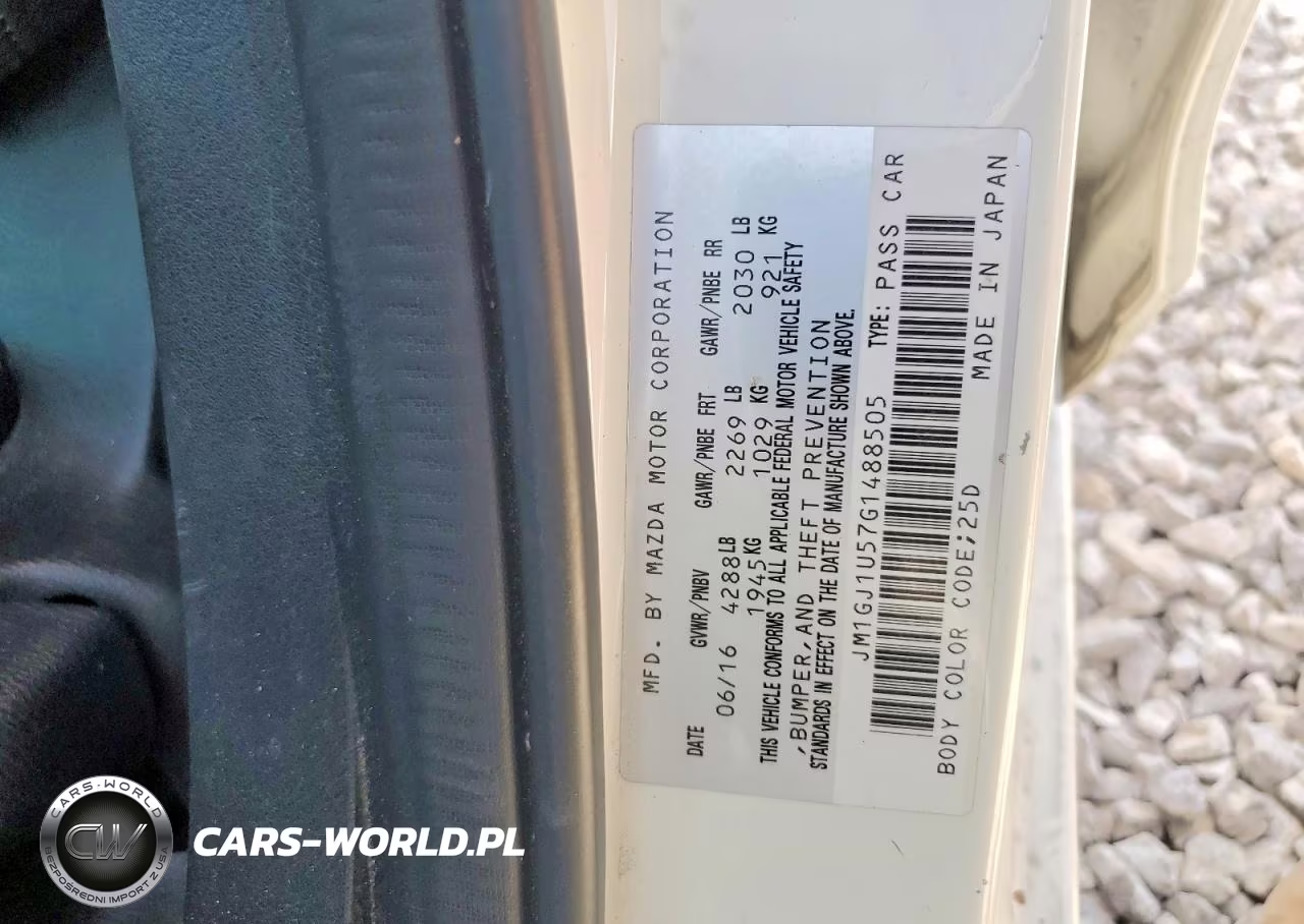 2016 Mazda 6 Sport VIN:JM1GJ1U57G1488505 - 12