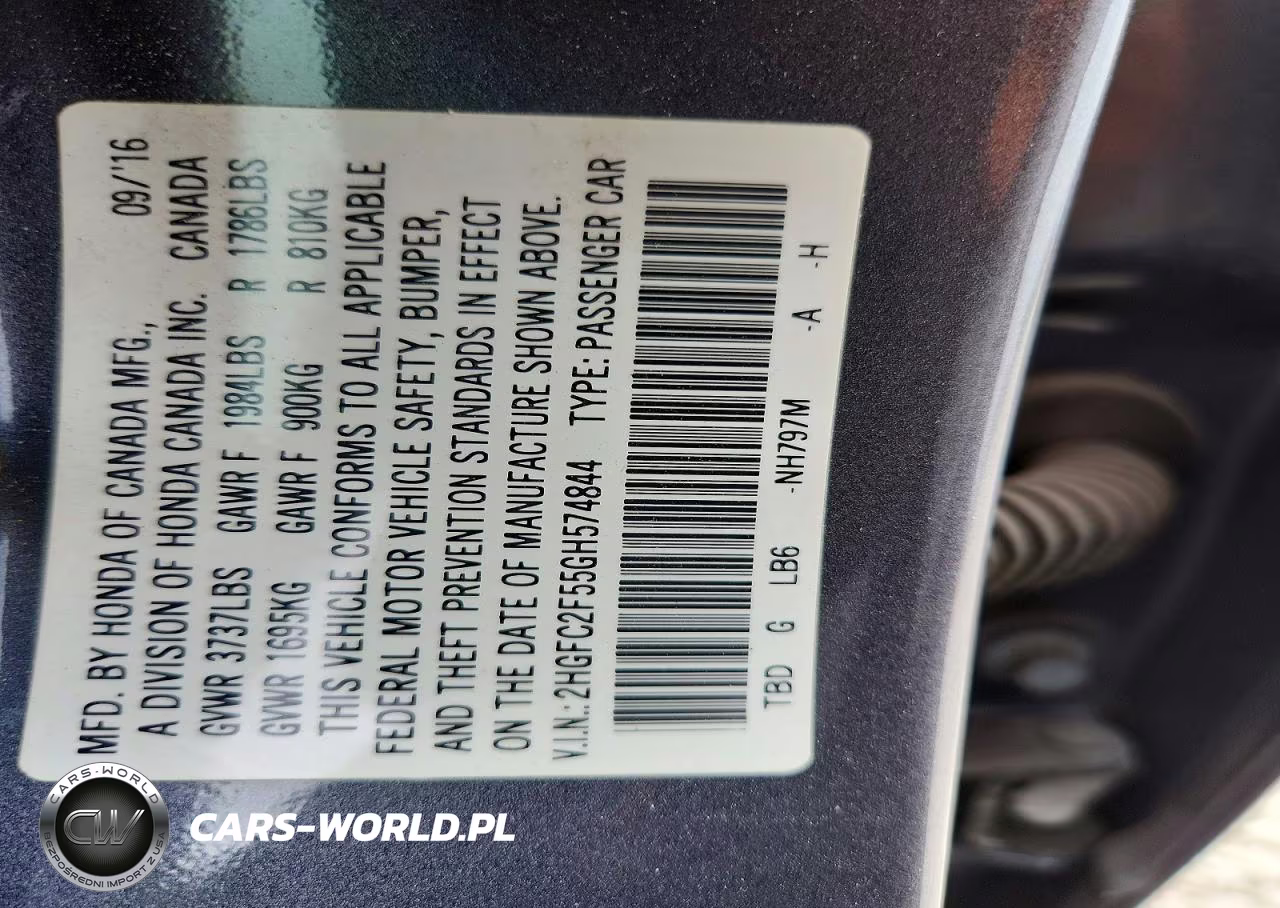 2016 Honda Civic Lx VIN:2HGFC2F55GH574844 - 12