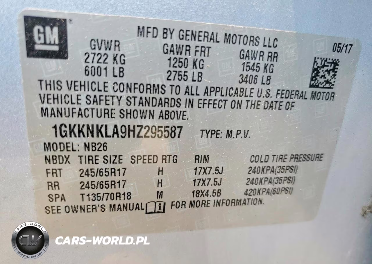 2017 GMC Acadia Sle VIN:1GKKNKLA9HZ295587 - 13