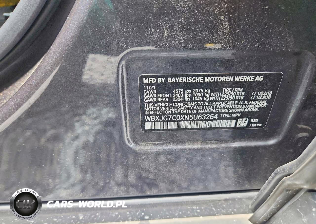 2022 BMW X1 Sdrive28I VIN:WBXJG7C0XN5U63264 - 13