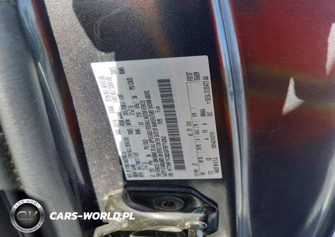 2016 Ford F150 VIN:1FTMF1C82GFB71282 - 12
