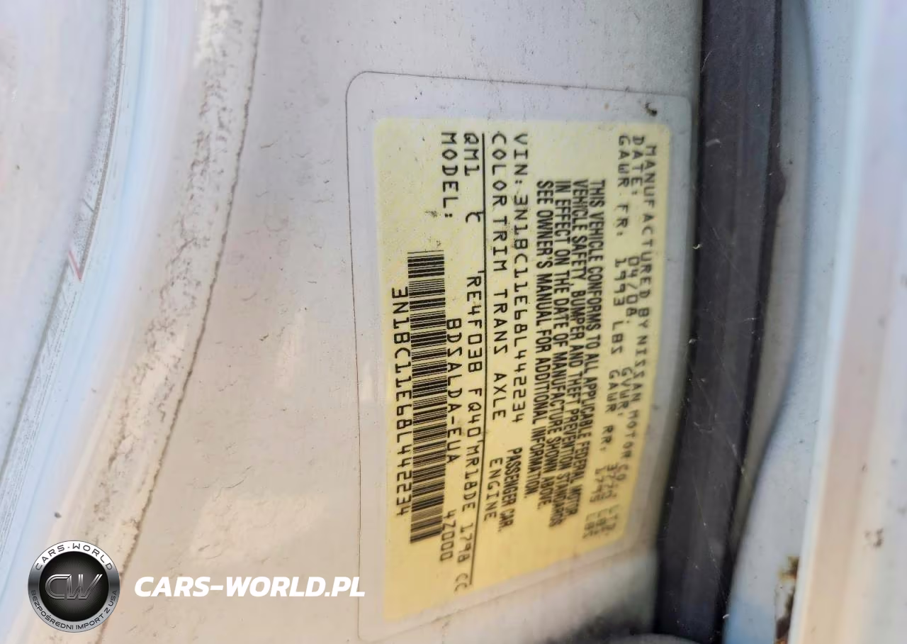 2008 Nissan Versa 1.8 S VIN:3N1BC11E68L442234 - 12