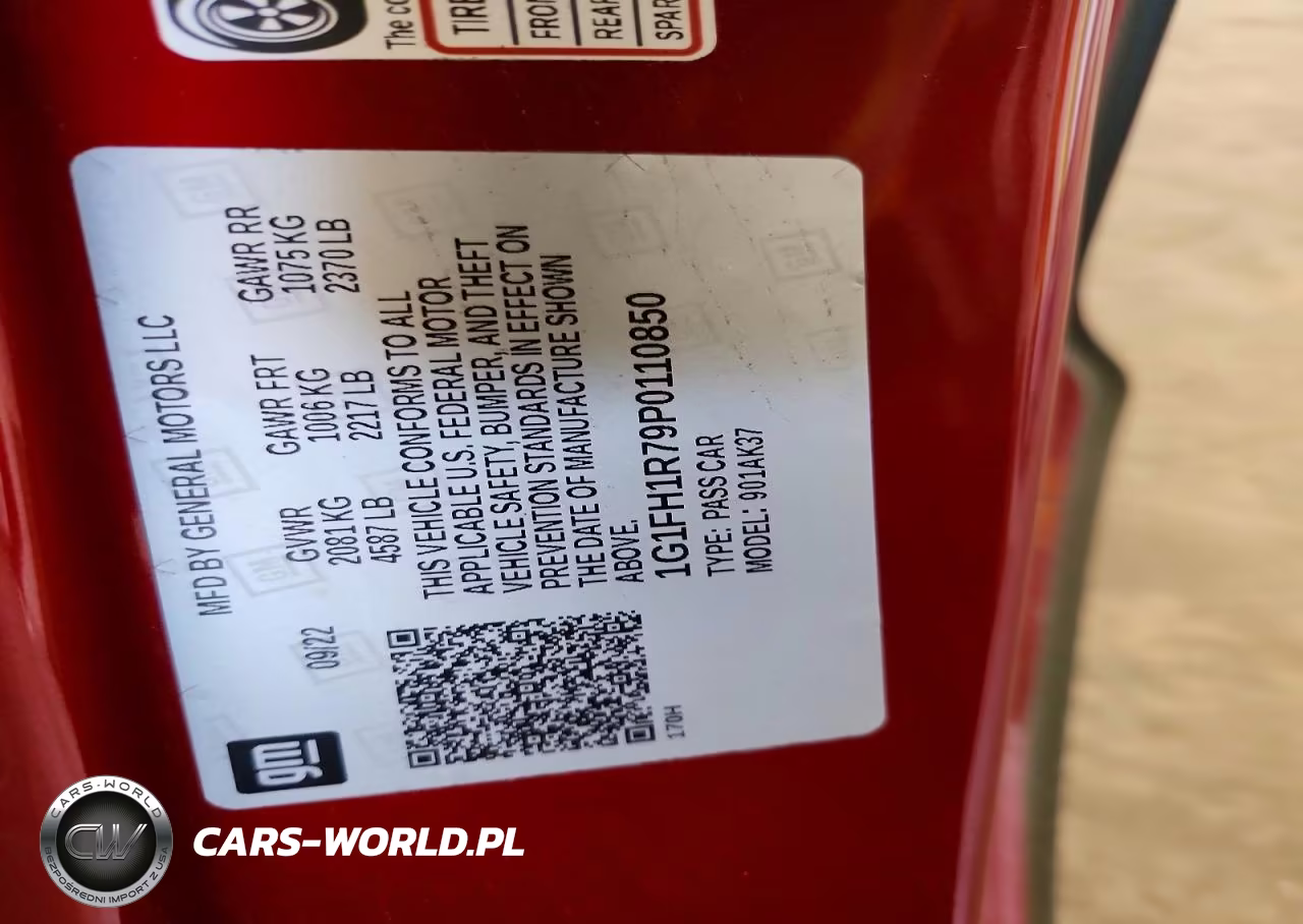 2023 Chevrolet Camaro Ss VIN:1G1FH1R79P0110850 - 12