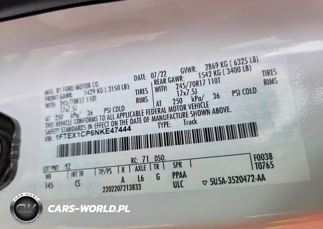 2022 Ford F150 Super Cab VIN:1FTEX1CP6NKE47444 - 12