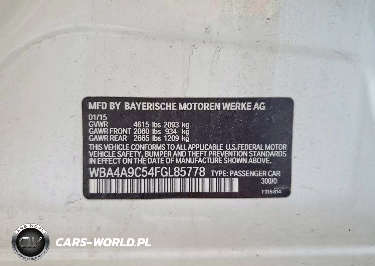 2015 BMW 428 I Gran Coupe Sulev VIN:WBA4A9C54FGL85778 - 13