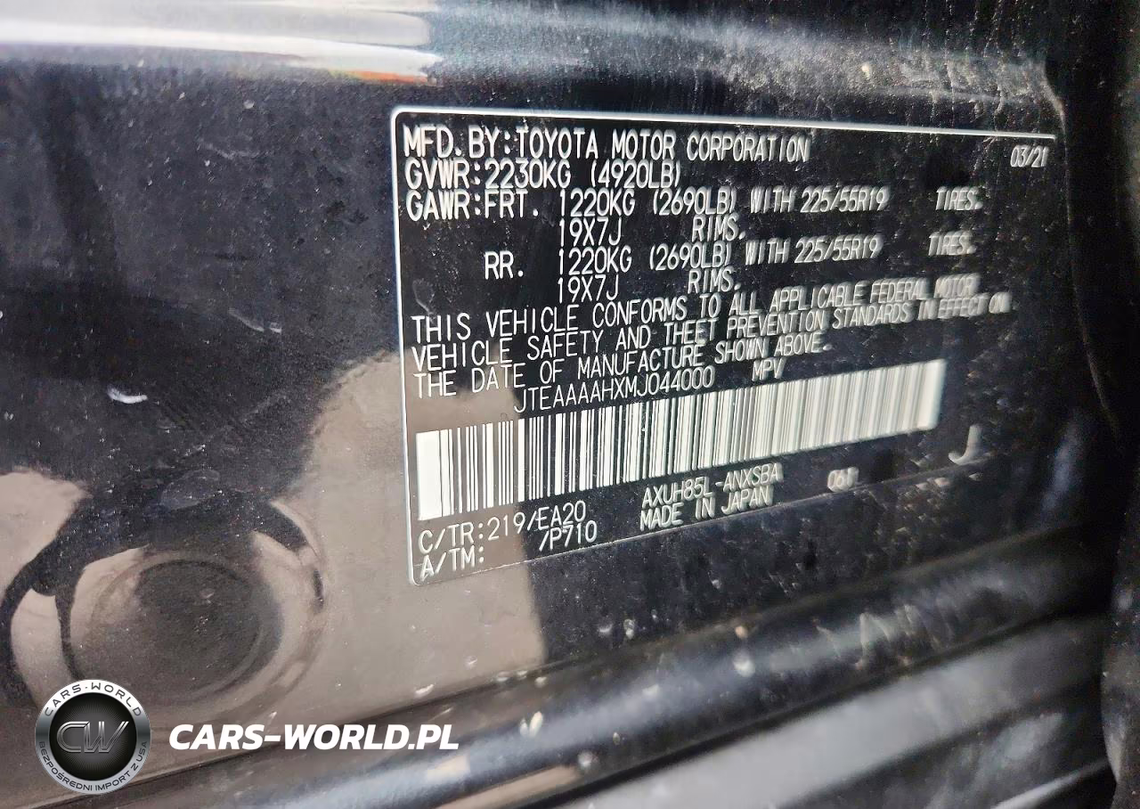 2021 Toyota Venza Limited VIN:JTEAAAAHXMJ044000 - 14