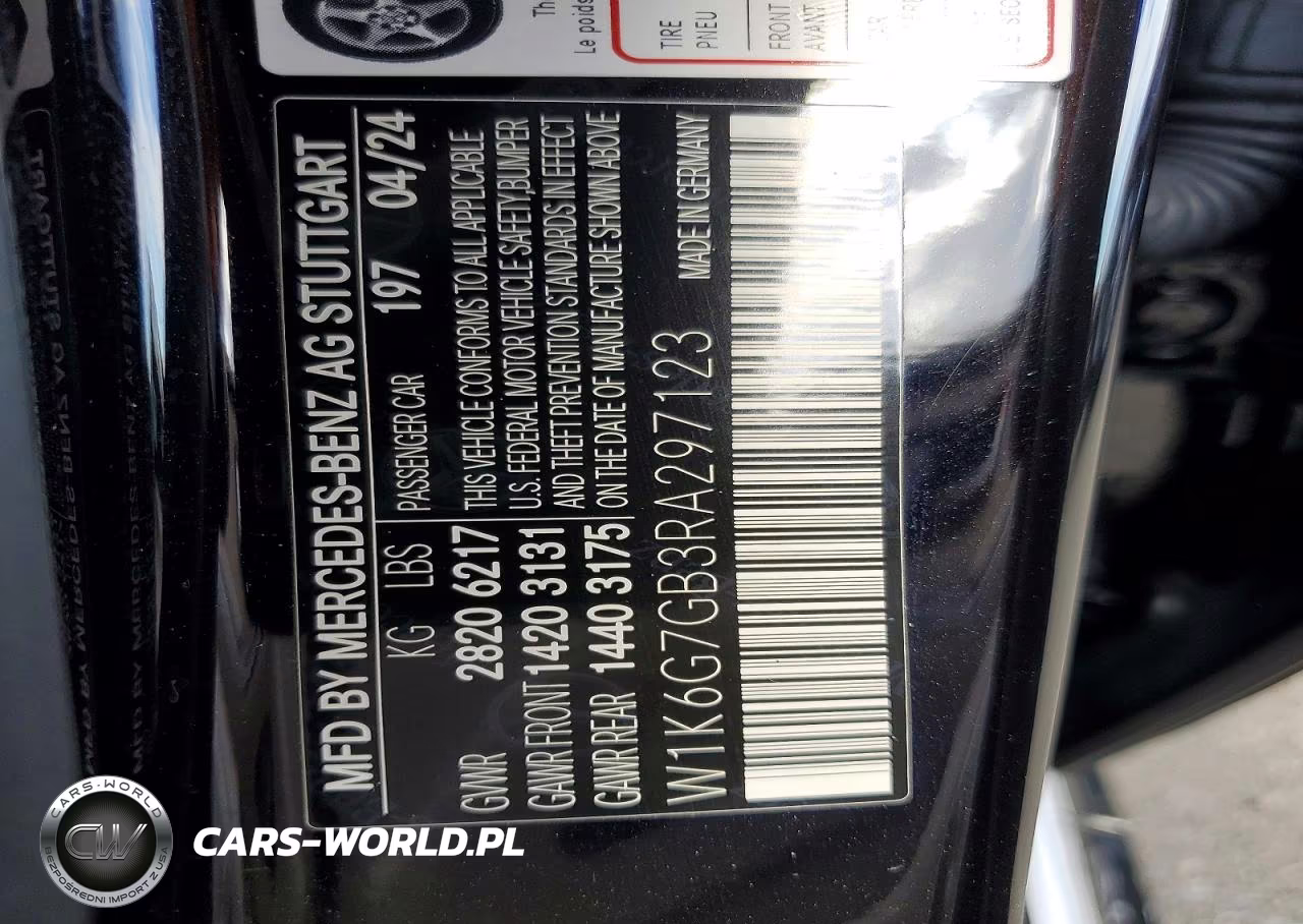 2024 Mercedes-Benz S 580 4Matic VIN:W1K6G7GB3RA297123 - 12