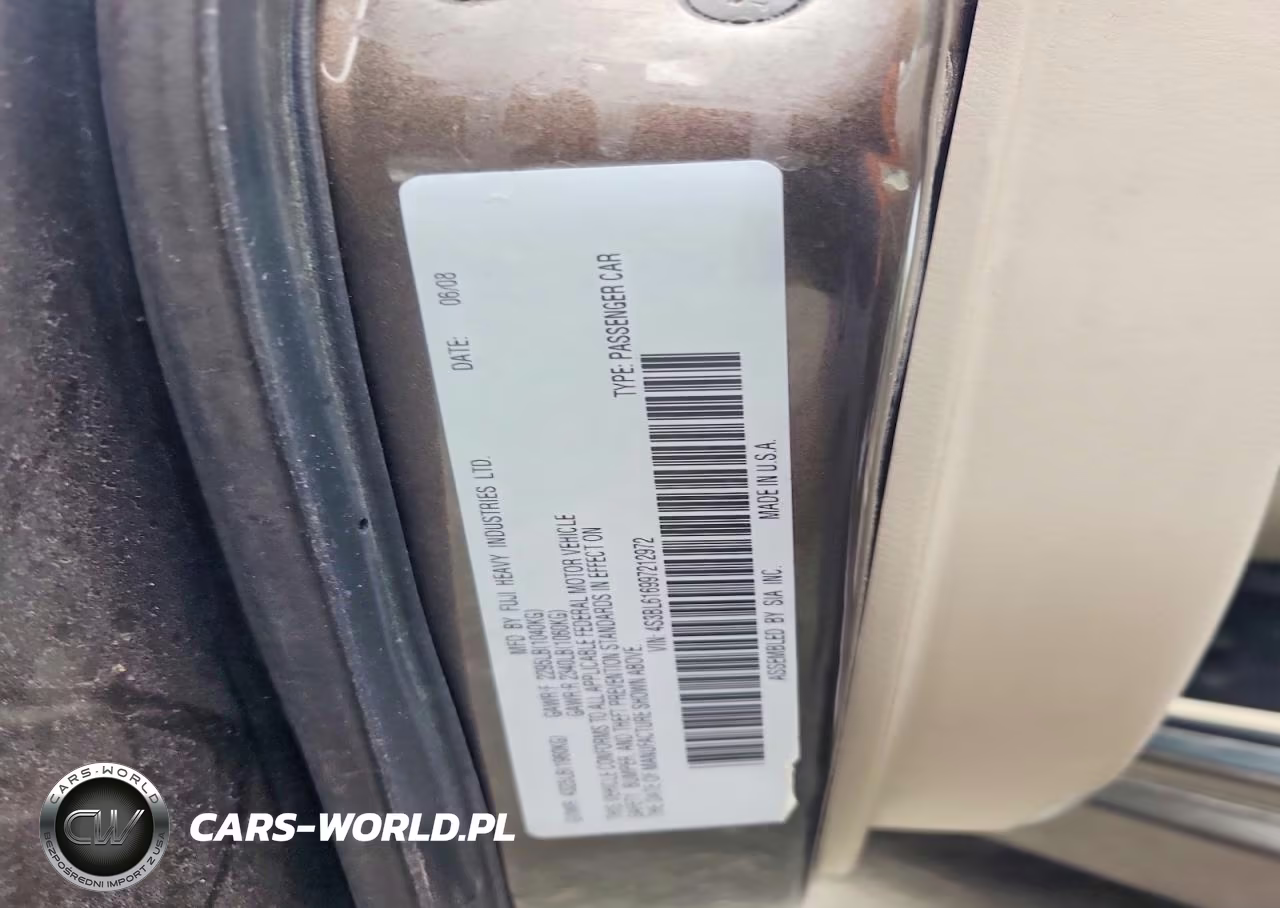 2009 Subaru Legacy 2.5I VIN:4S3BL616997212972 - 12