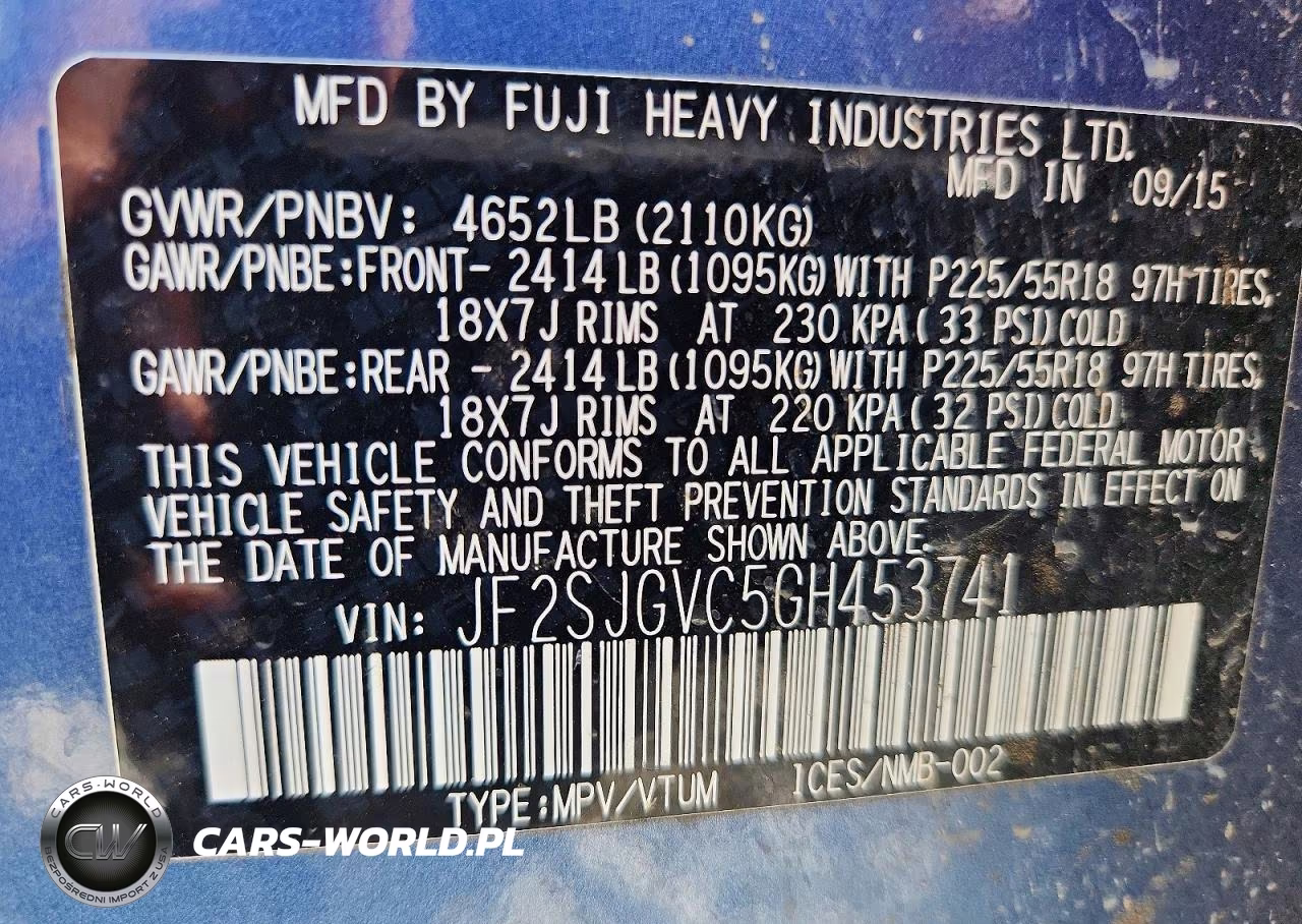2016 Subaru Forester 2.0Xt Touring VIN:JF2SJGVC5GH453741 - 14