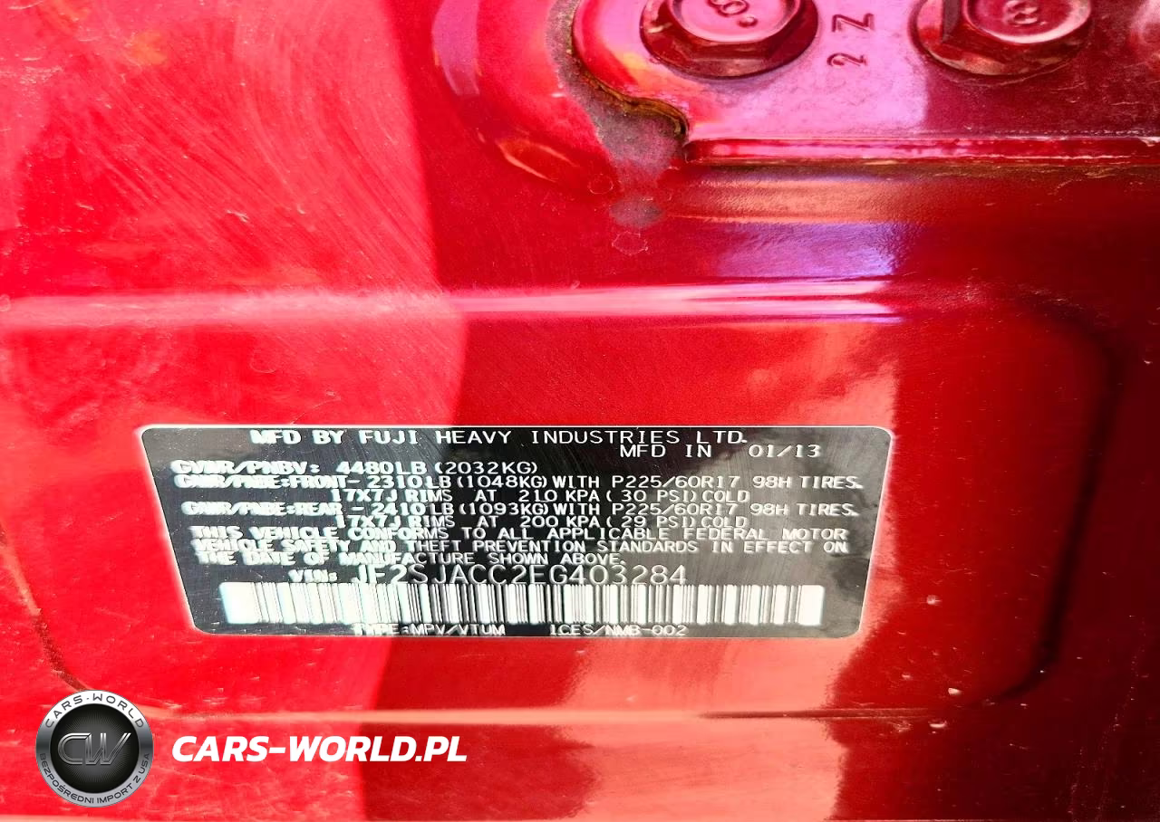 2014 Subaru Forester 2.5I Premium VIN:JF2SJACC2EG403284 - 14