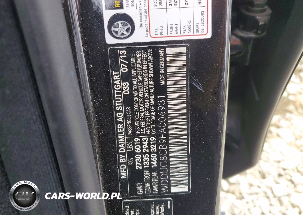 2014 Mercedes-Benz S 550 VIN:WDDUG8CB9EA006931 - 12