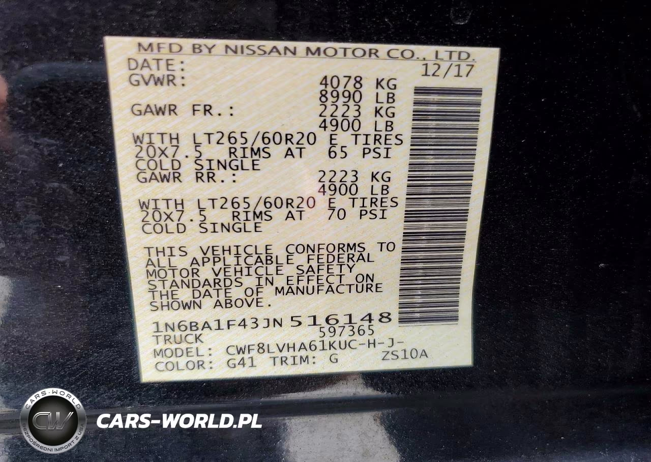 2018 Nissan Titan Xd Sl VIN:1N6BA1F43JN516148 - 13