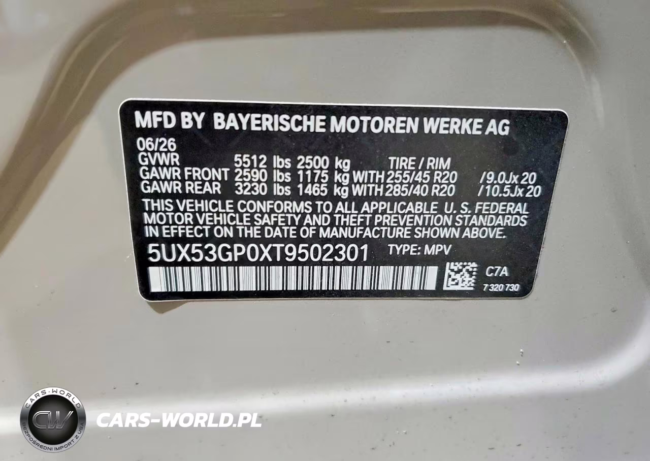 2026 BMW X3 30 xDrive VIN:5UX53GP0XT9502301 - 13