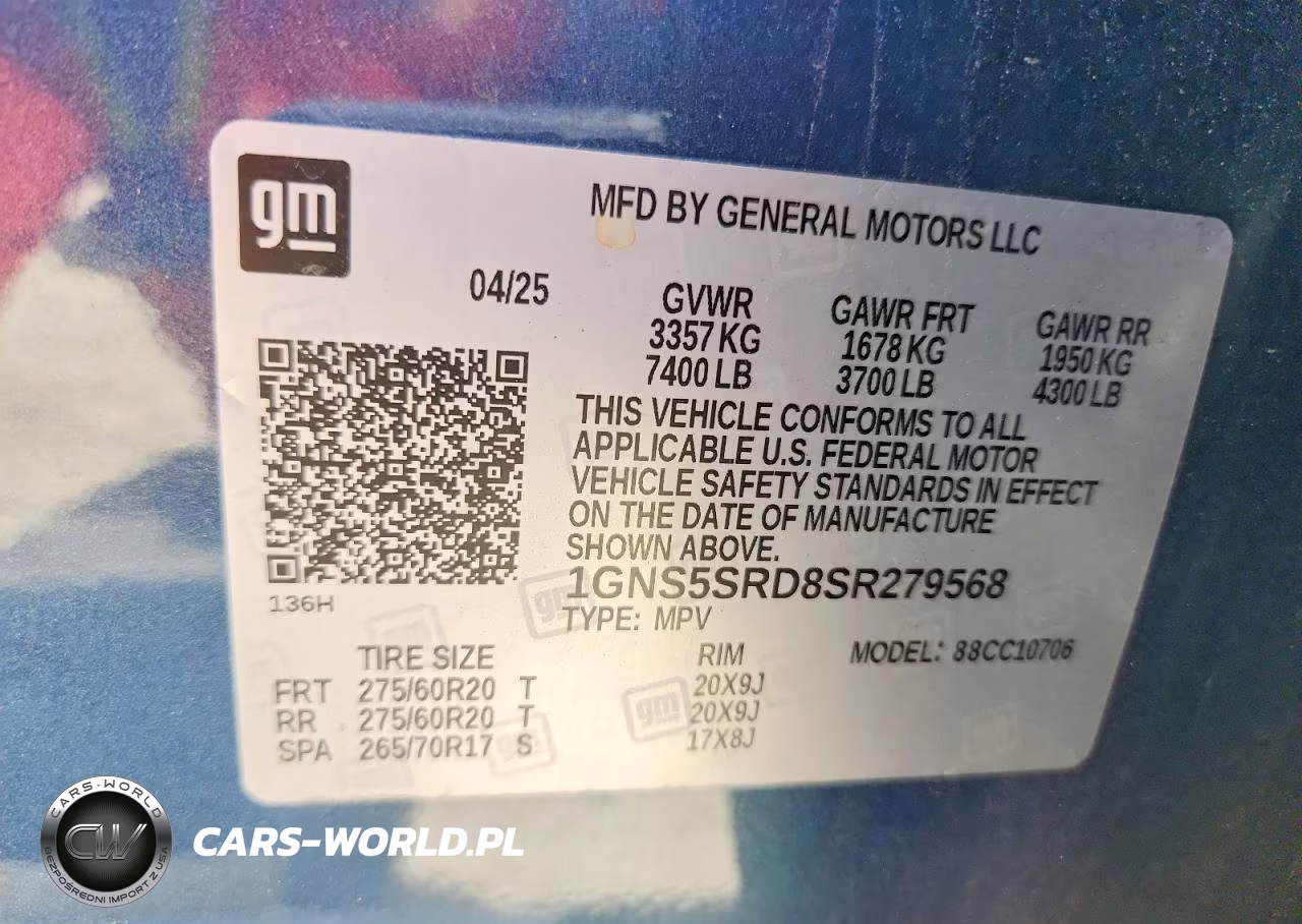 2025 Chevrolet Tahoe C1500 Premier VIN:1GNS5SRD8SR279568 - 14