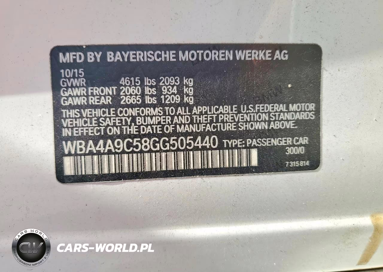 2016 BMW 428 I Gran Coupe Sulev VIN:WBA4A9C58GG505440 - 12