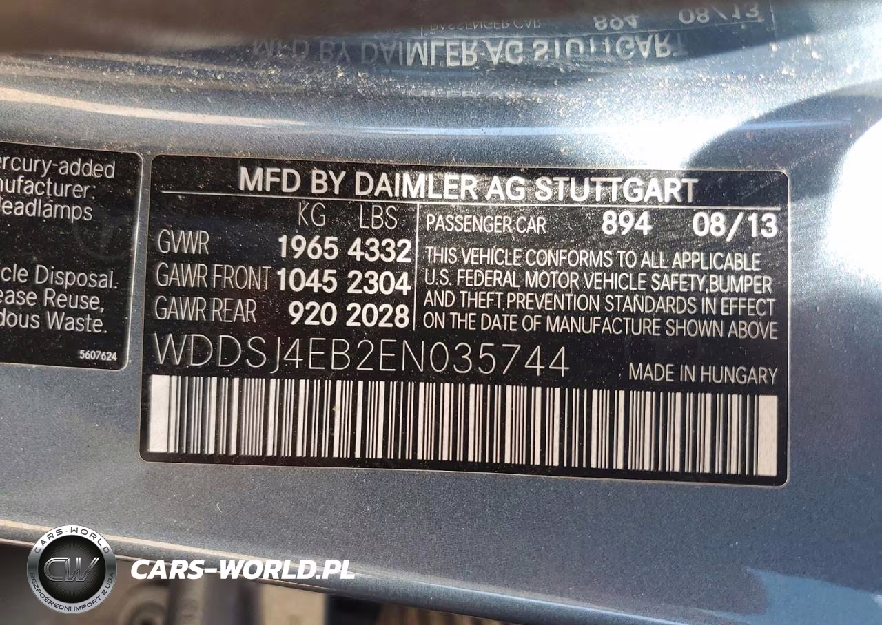 2014 Mercedes-Benz Cla 250 VIN:WDDSJ4EB2EN035744 - 12