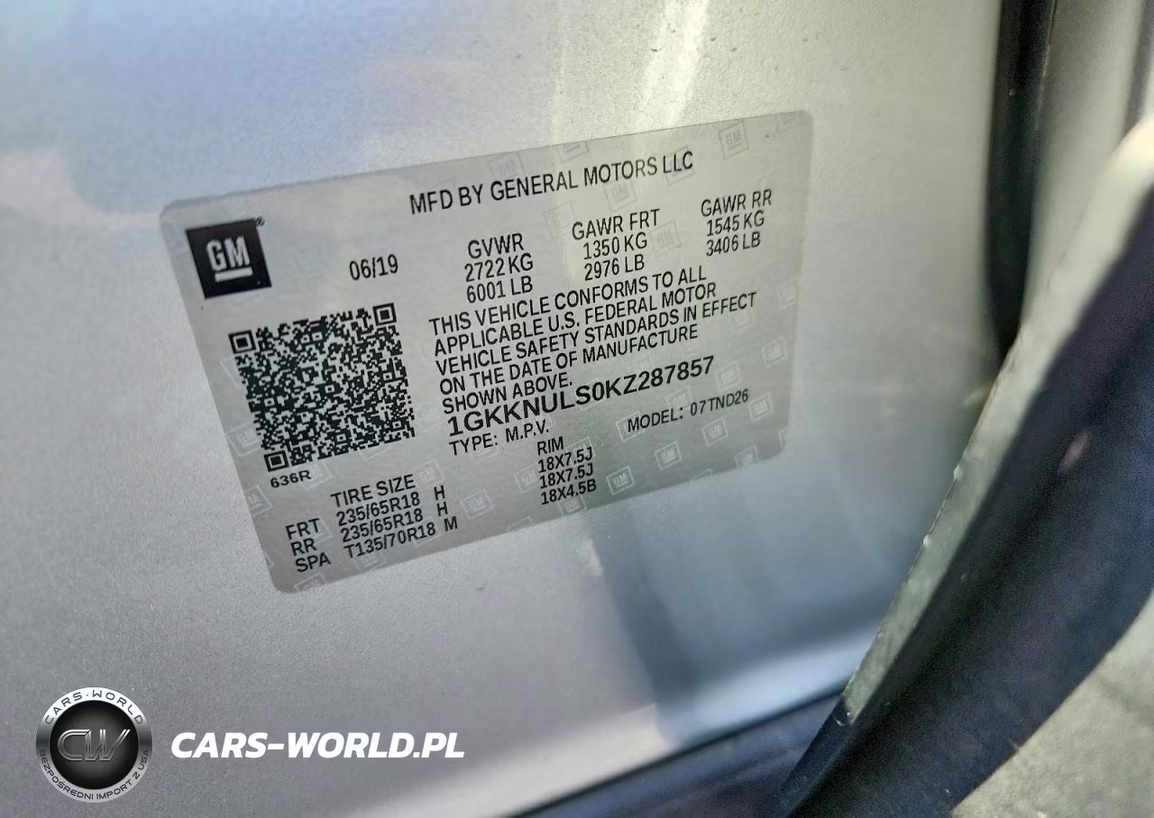 2019 GMC Acadia Slt-1 VIN:1GKKNULS0KZ287857 - 13