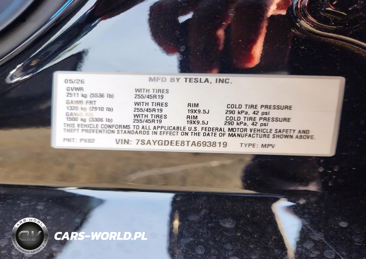2026 Tesla Model Y VIN:7SAYGDEE8TA693819 - 12