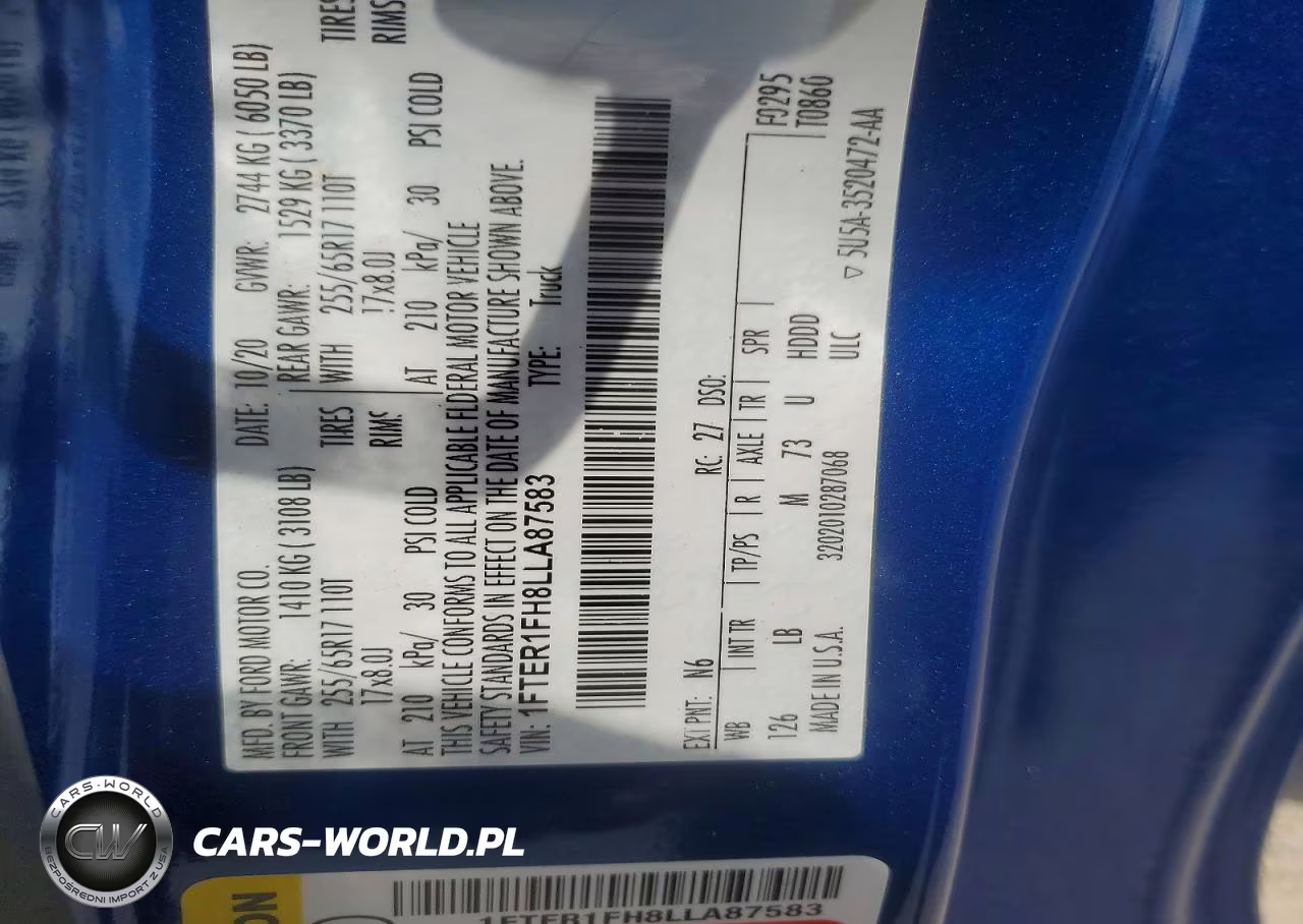 2020 Ford Ranger Xl VIN:1FTER1FH8LLA87583 - 12