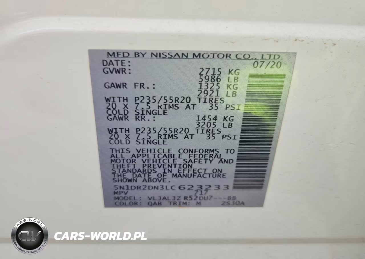 2020 Nissan Pathfinder Platinum VIN:5N1DR2DN3LC623233 - 13