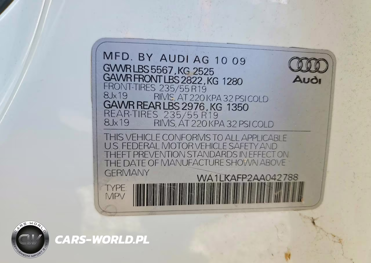 2010 Audi Q5 Premium Plus VIN:WA1LKAFP2AA042788 - 13