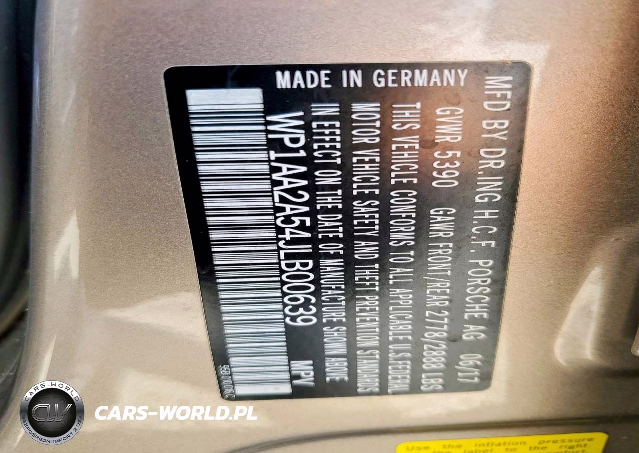 2018 Porsche Macan VIN:WP1AA2A54JLB00639 - 13