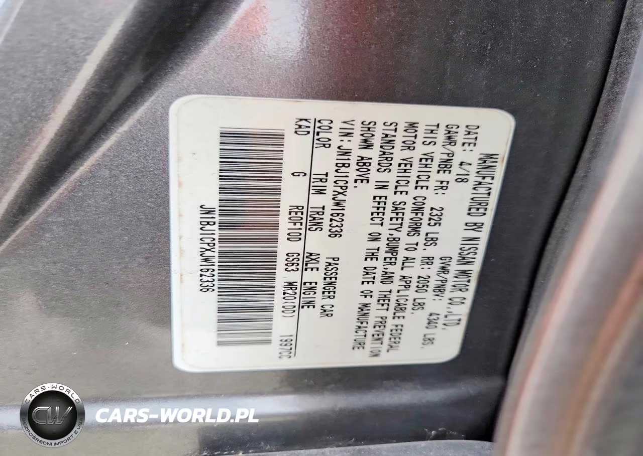 2018 Nissan Rogue Sport Sl VIN:JN1BJ1CPXJW162336 - 12