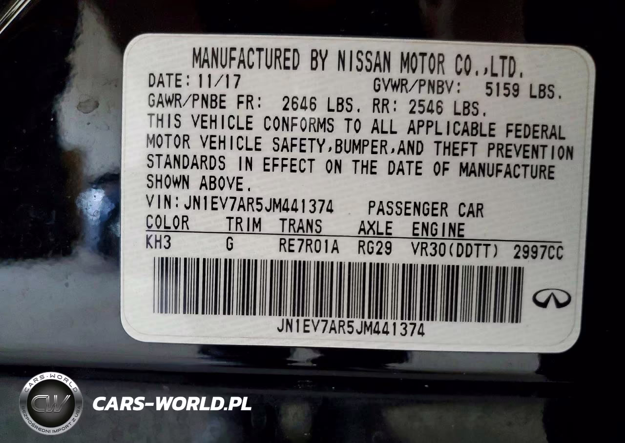 2018 Infiniti Q50 3.0T Sport VIN:JN1EV7AR5JM441374 - 12