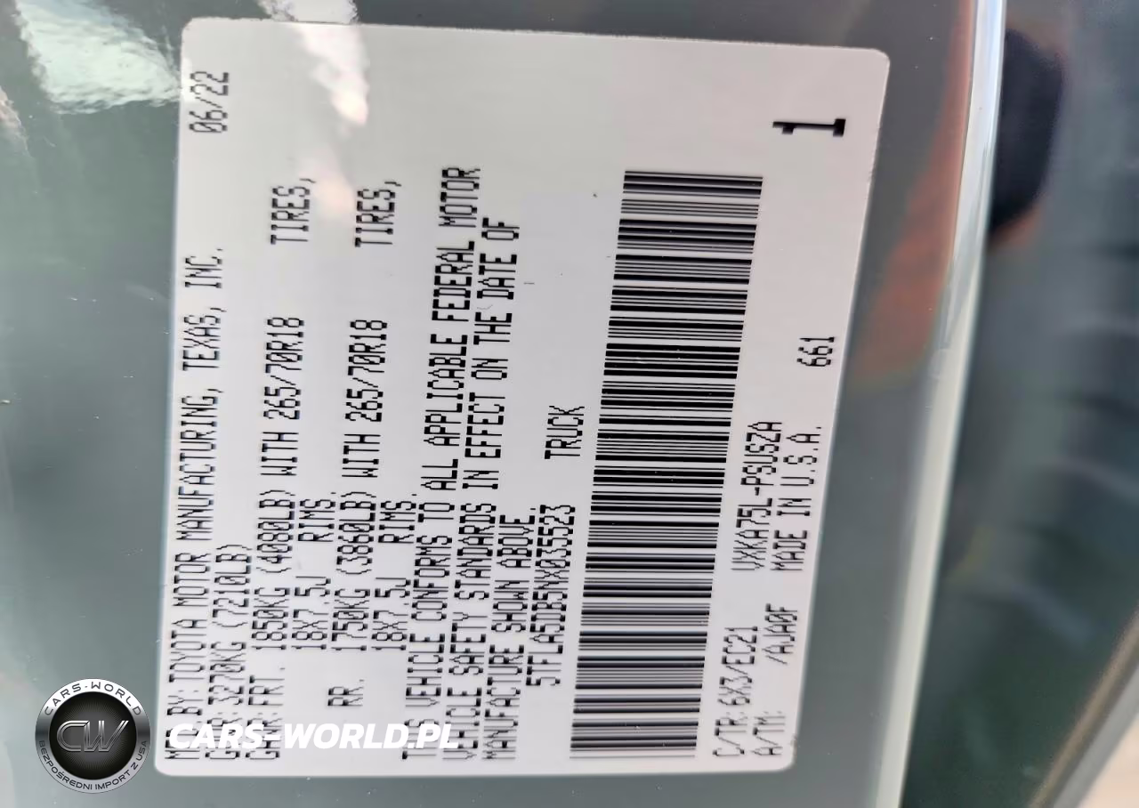 2022 Toyota Tundra Sr5 VIN:5TFLA5DB5NX035523 - 12